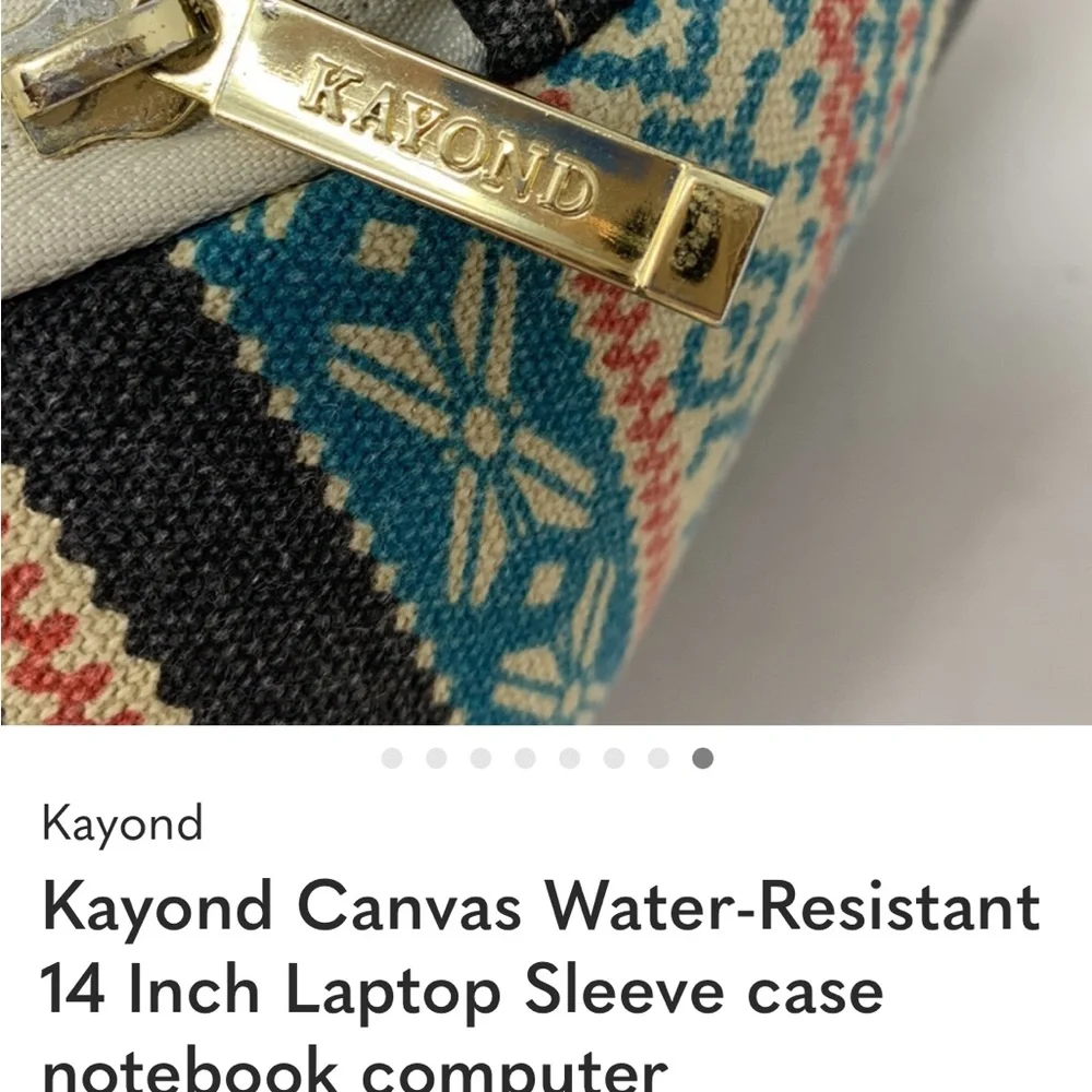 Kayond Laptop Sleeve 14” with Boho Southwestern Design Polyester XC Waterproof
